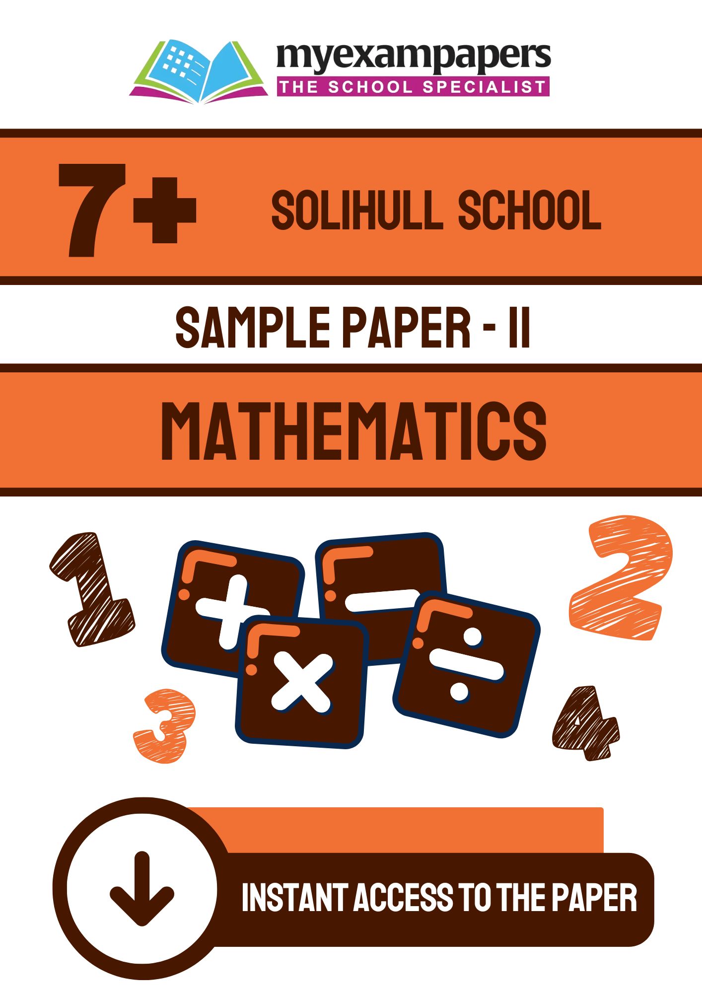 7+ SOLIHULL SCHOOL Sample Paper 2 – Maths – MyExamPapers UK